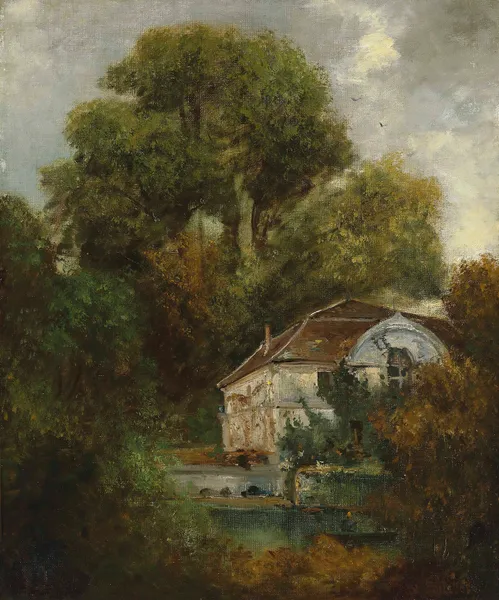 Le Château de Beaulieu; près de Lausanne av Gustave Courbet