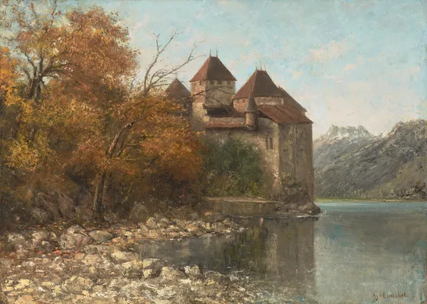 Le Château de Chillon, Lake Geneva – nr 1 av Gustave Courbet