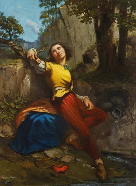 Le poète ou Le sculpteur av Gustave Courbet