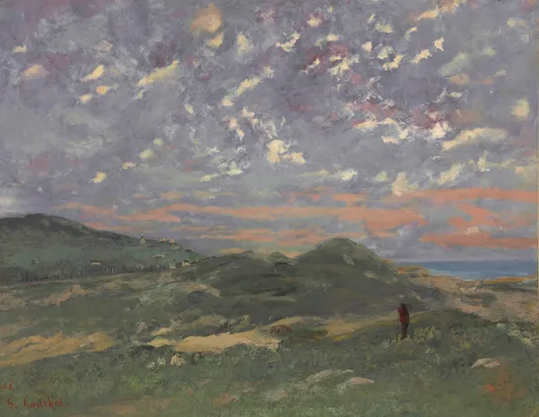 Les Dunes De Deauville av Gustave Courbet