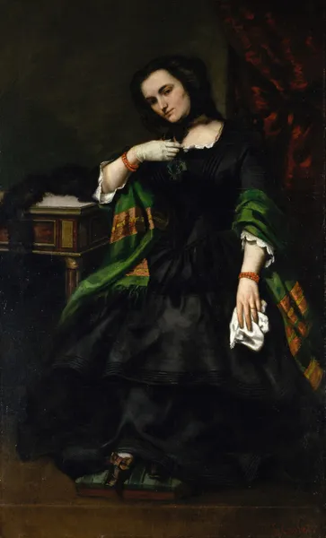 Madame Auguste Cuoq (Mathilde Desportes, 1827–1910) av Gustave Courbet