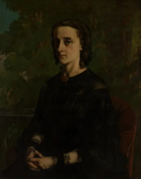 Madame Frederic Breyer (Fanny Hélène Van Bruyssel, 1830–1894) av Gustave Courbet