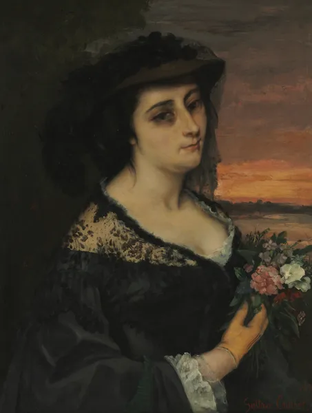 Mme L… (Laure Borreau) av Gustave Courbet