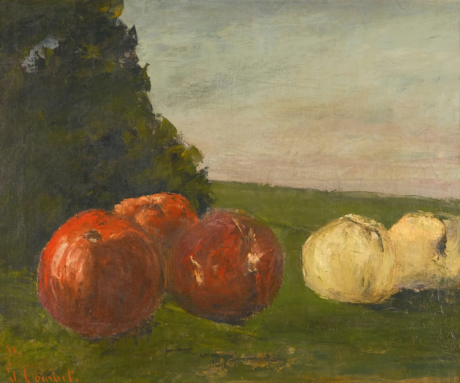 Nature morte av Gustave Courbet