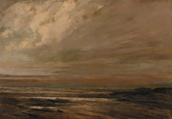 Paysage Marin, Environs De Trouville av Gustave Courbet