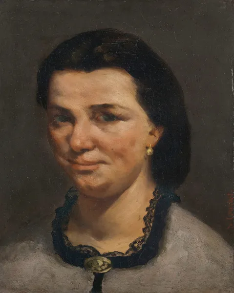 Portrait de femme av Gustave Courbet