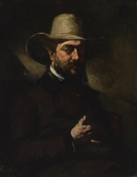 Portrait d’Urbain Cuenot av Gustave Courbet