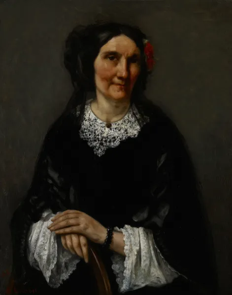 Portrait of Anika Psalmon, Mrs. Robin av Gustave Courbet