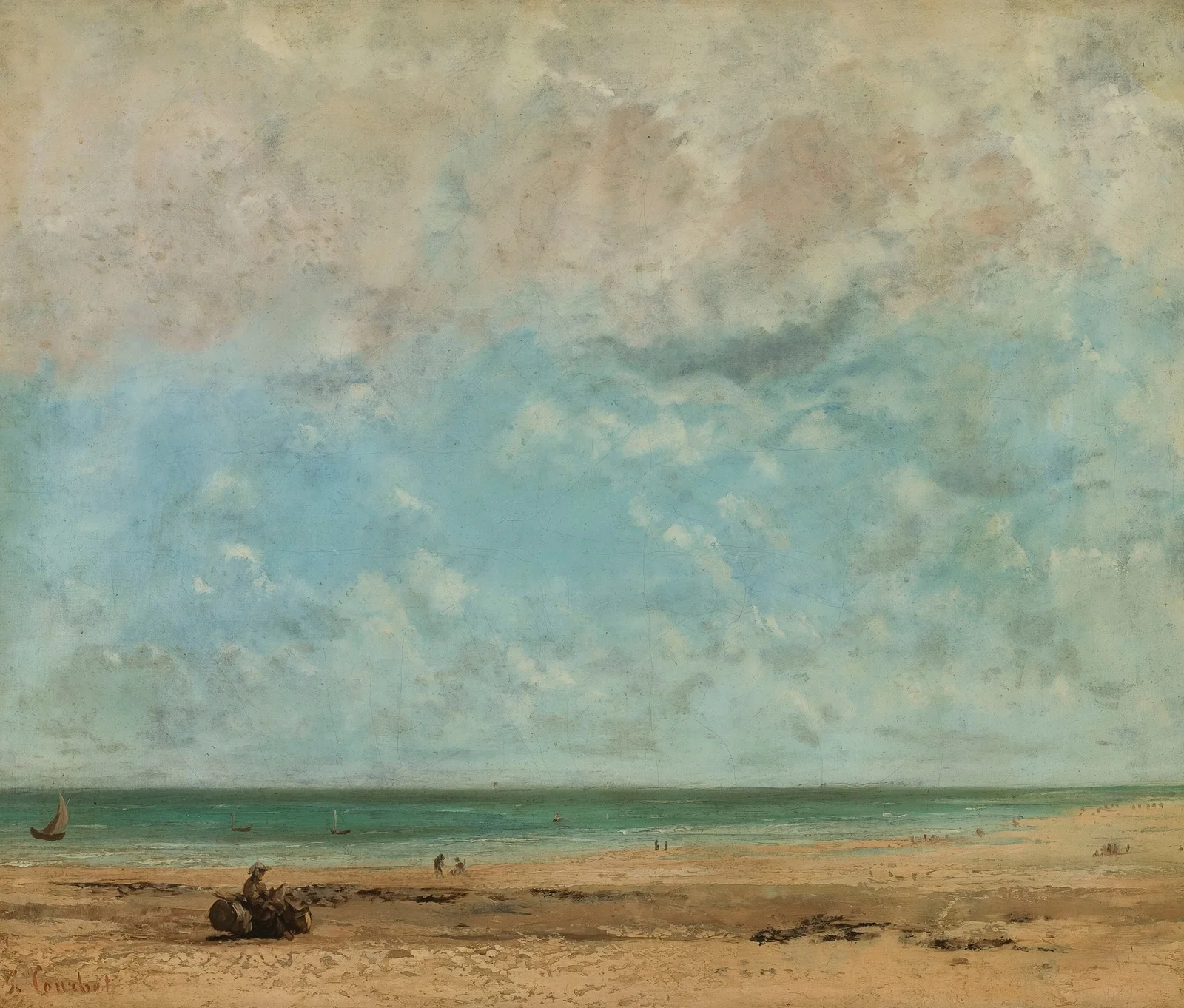 Seaside landscape av Gustave Courbet