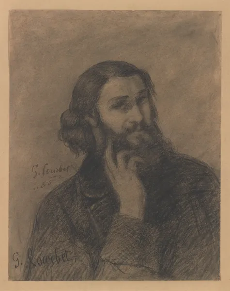 Self-Portrait, 1866 av Gustave Courbet
