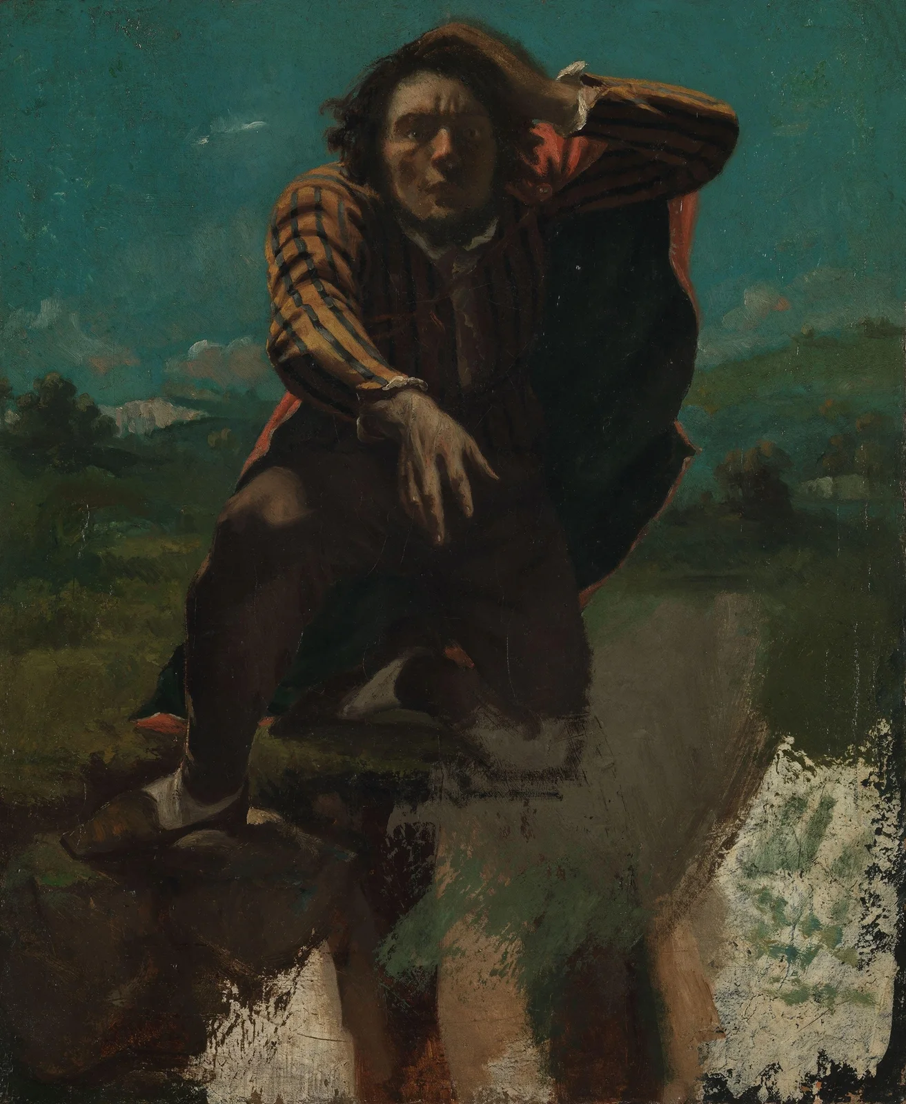 Self-portrait av Gustave Courbet