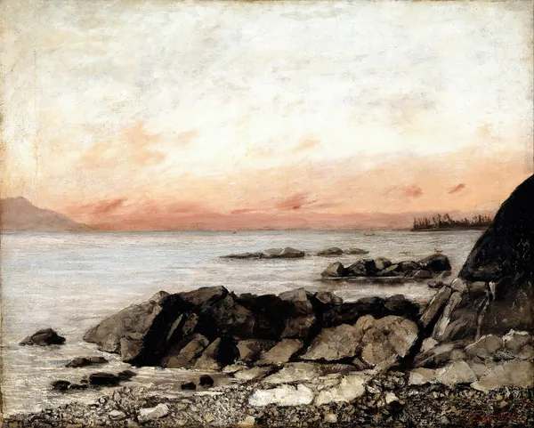 Sunset, Vevey, Switzerland av Gustave Courbet