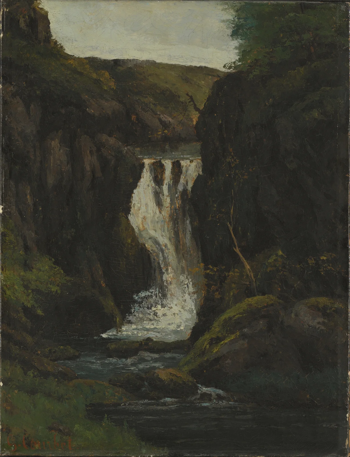 The Cascade av Gustave Courbet