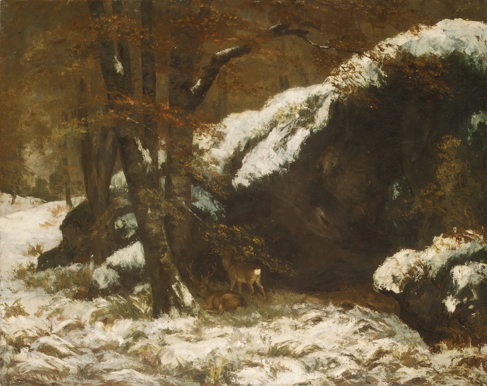 The Deer av Gustave Courbet