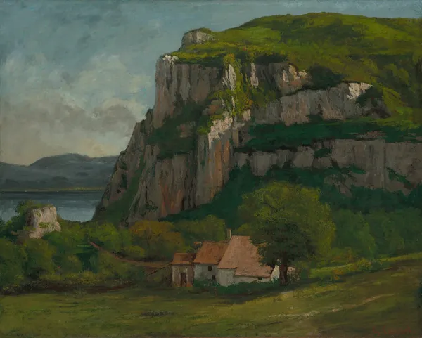 The Rock of Hautepierre av Gustave Courbet