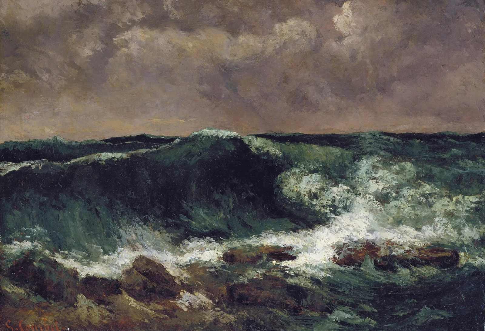 The Wave, 1869 – nr 1 av Gustave Courbet