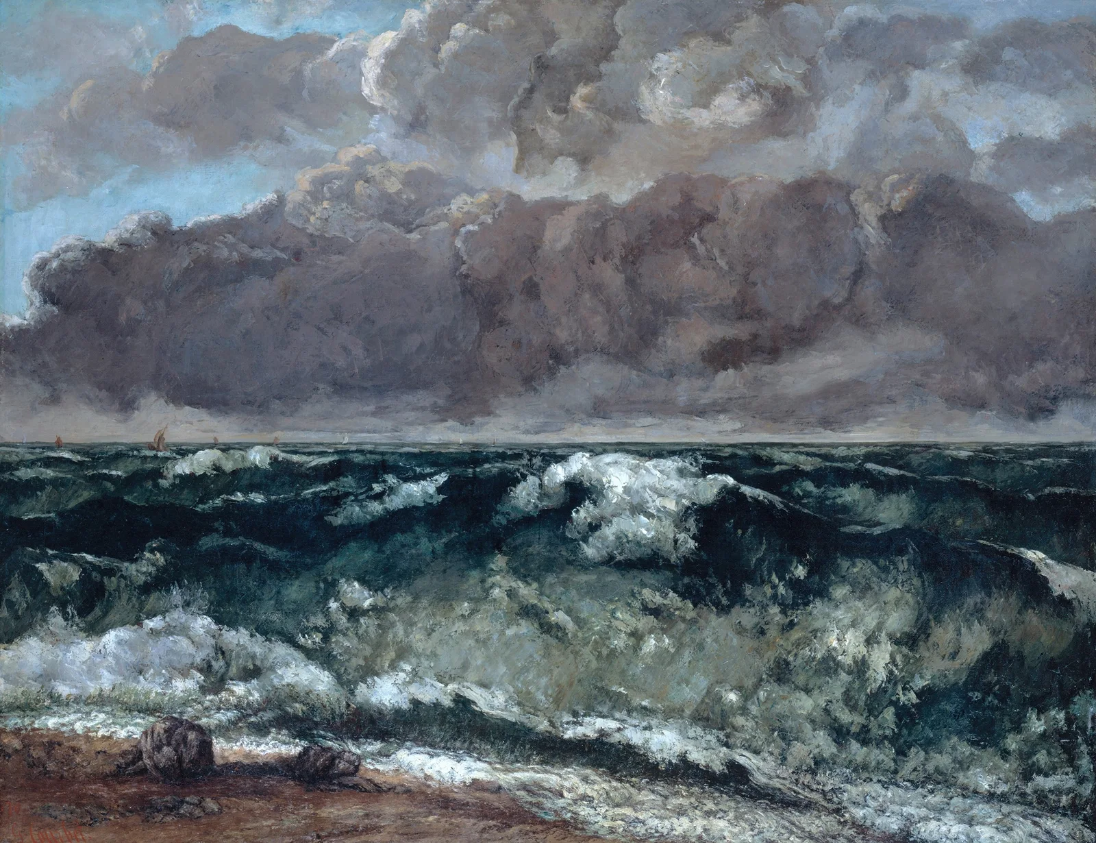 The Wave, 1869 – nr 2 av Gustave Courbet