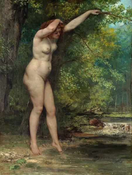 The Young Bather av Gustave Courbet