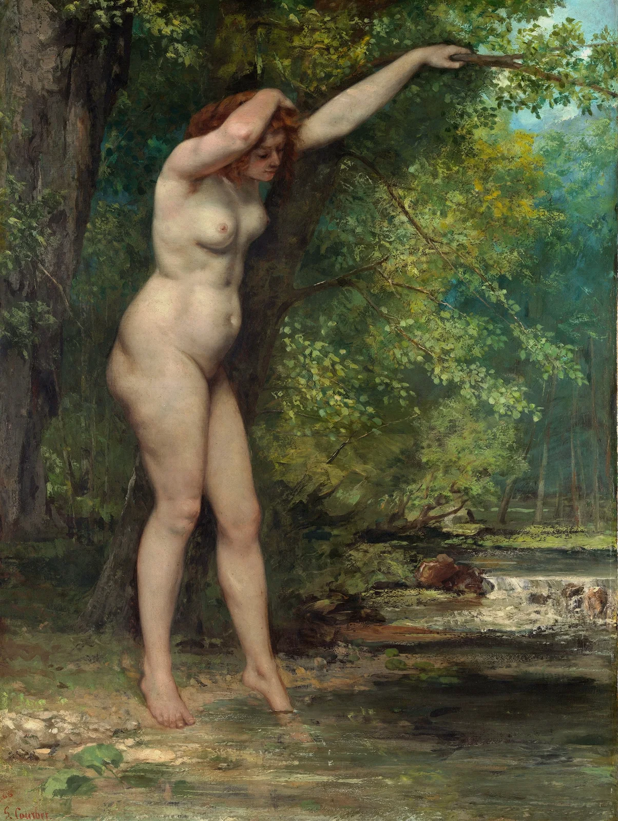The Young Bather av Gustave Courbet