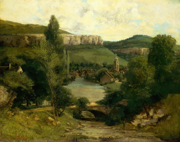 View of Ornans av Gustave Courbet