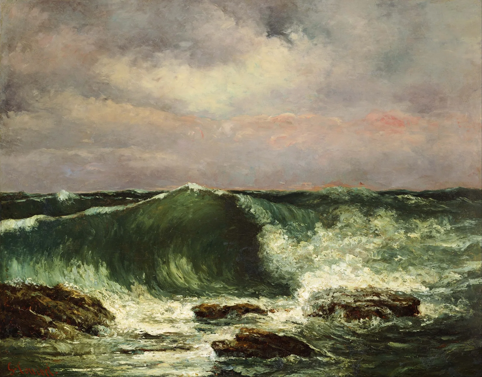 Waves av Gustave Courbet