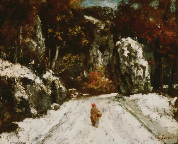 Winter in the Jura av Gustave Courbet