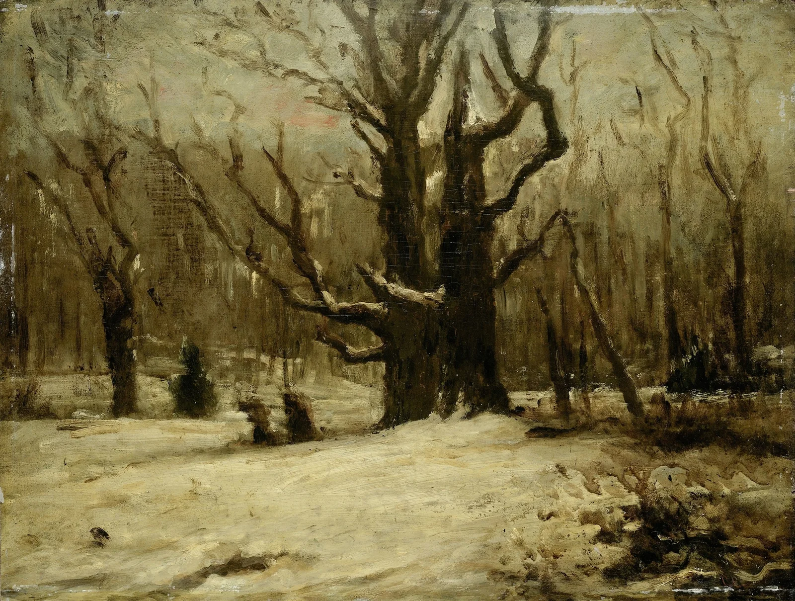 Winter Landscape av Gustave Courbet