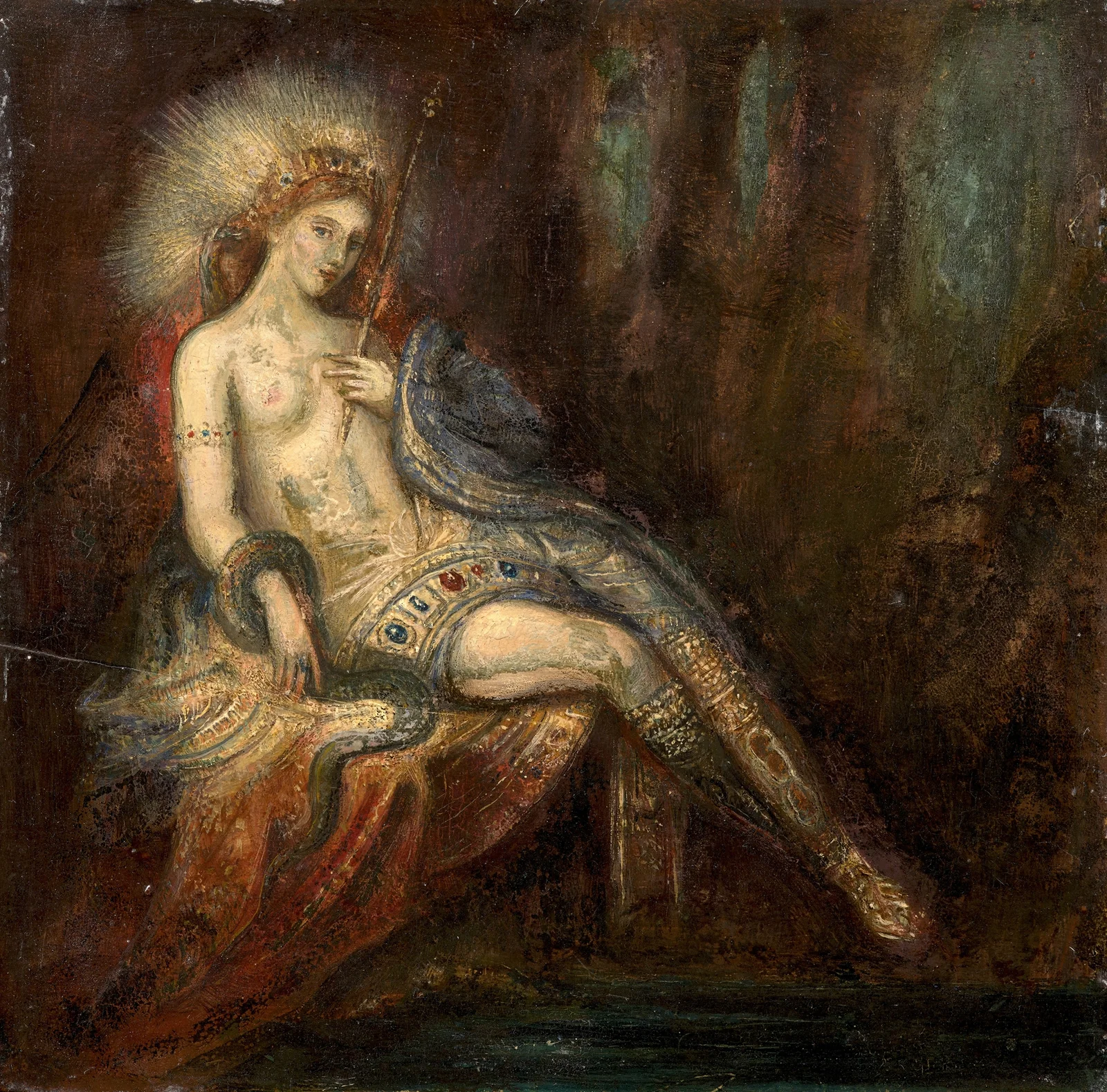 Déesse au rocher av Gustave Moreau