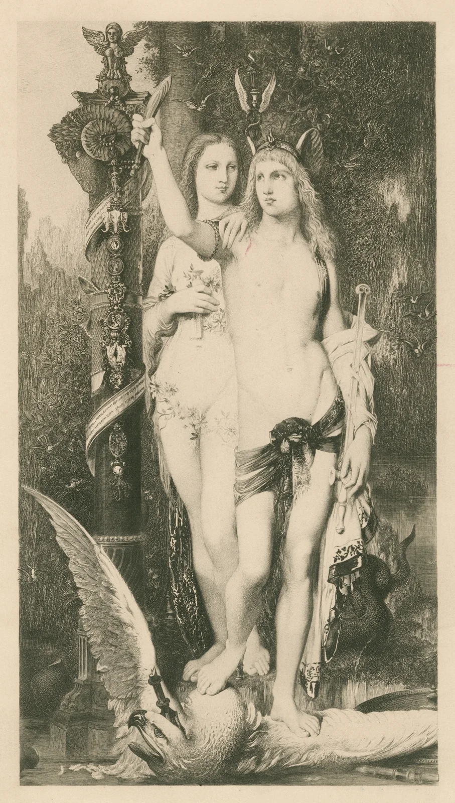 Medea and Jason av Gustave Moreau