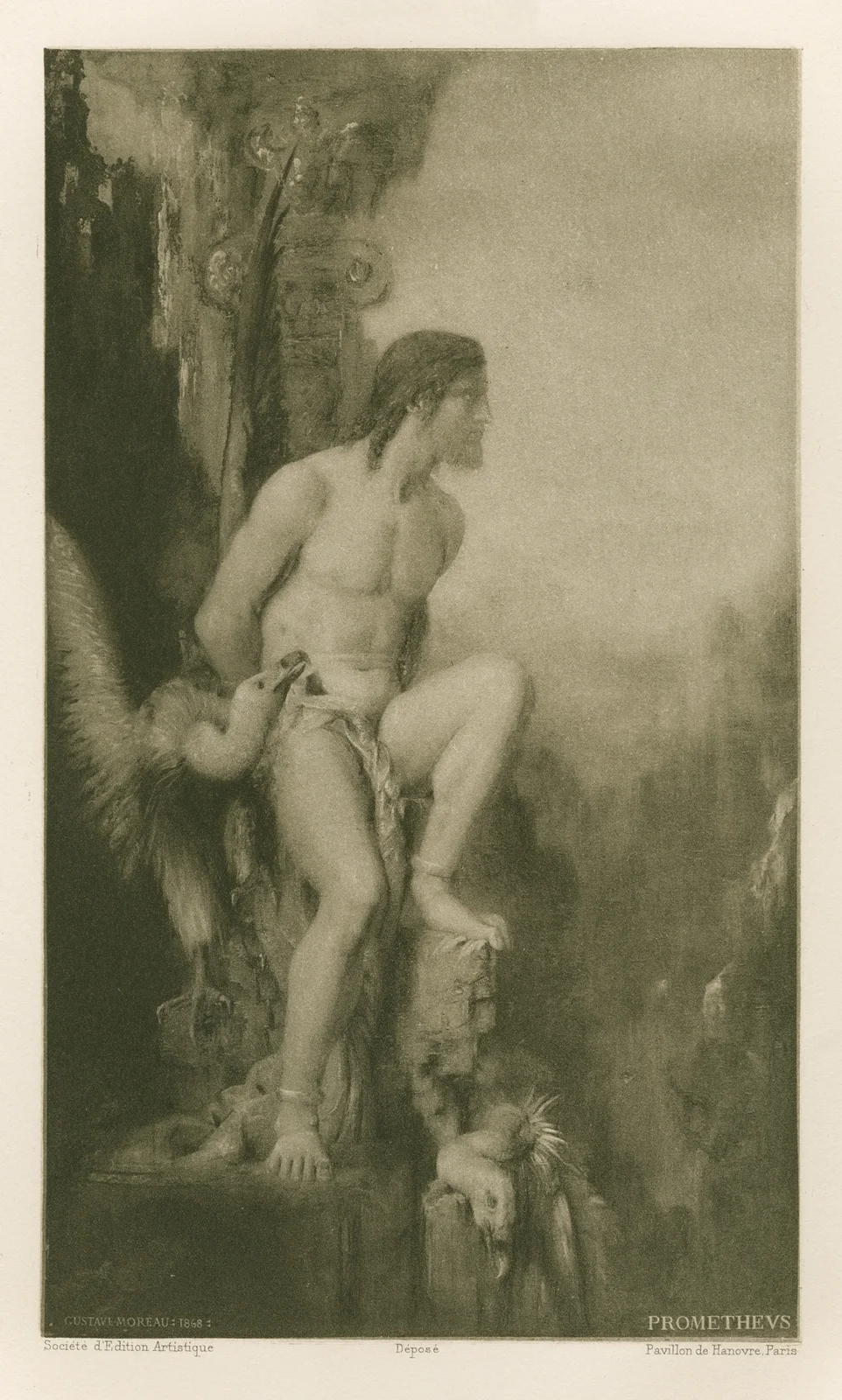 Prométhée av Gustave Moreau