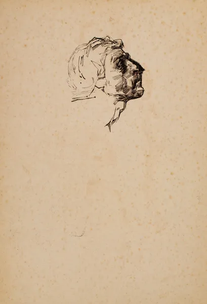 Head of a man av Gustave Vanaise