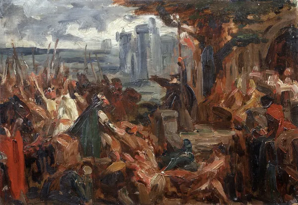 Study for ‘Peter the Hermit Preaching the First Crusade’ av Gustave Vanaise
