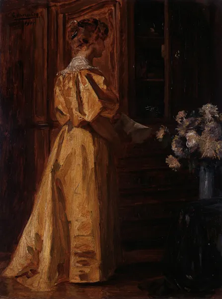 Study of a Young Woman av Gustave Vanaise
