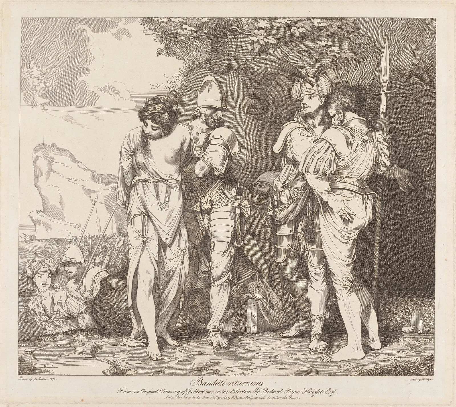 Banditti Returning av John Hamilton Mortimer