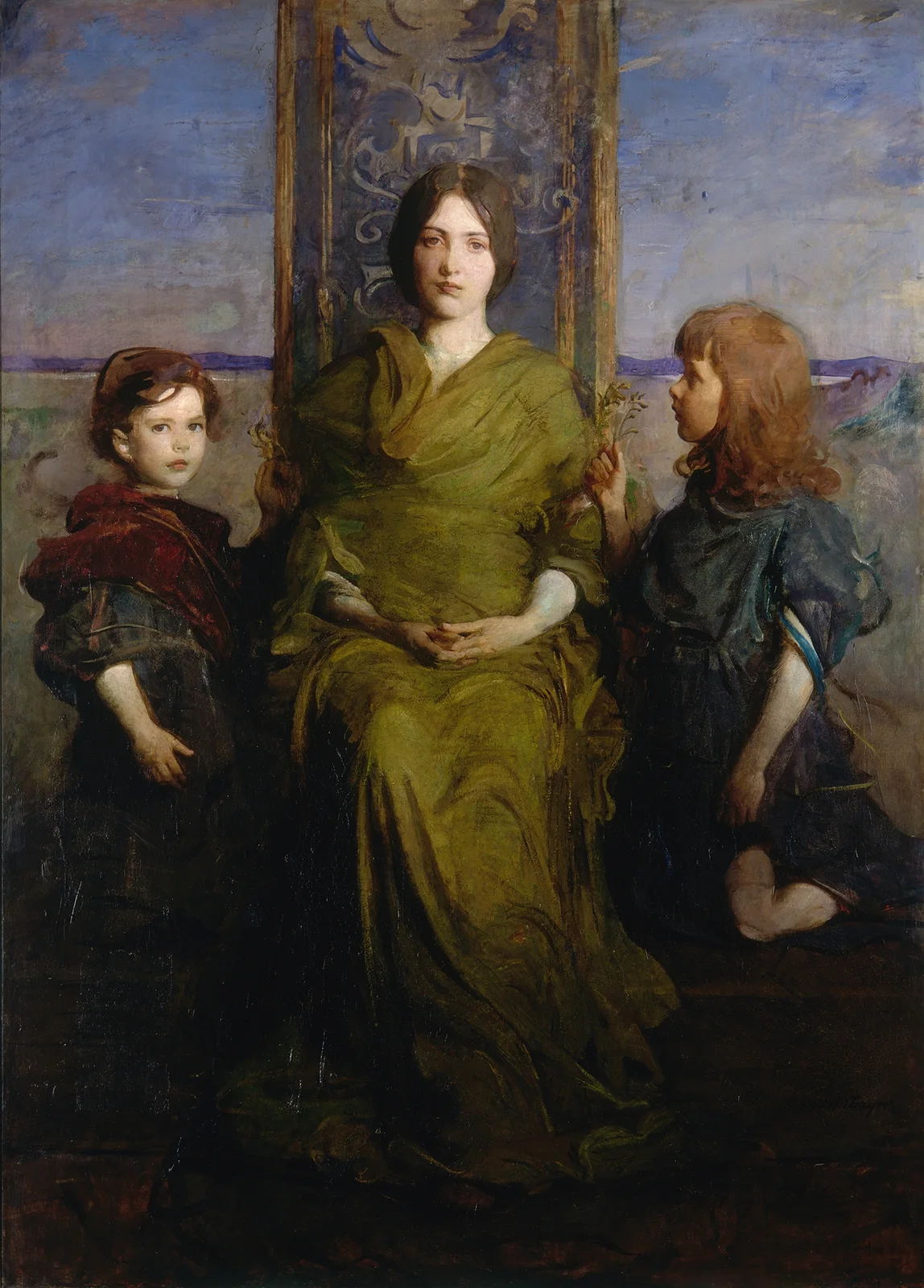 Virgin Enthroned av Abbott Handerson Thayer