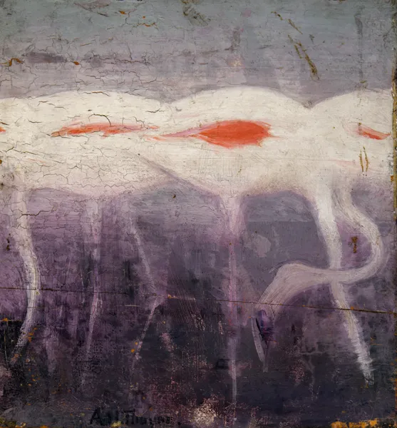 White Flamingoes, study for book Concealing Coloration in the Animal Kingdom av Abbott Handerson Thayer