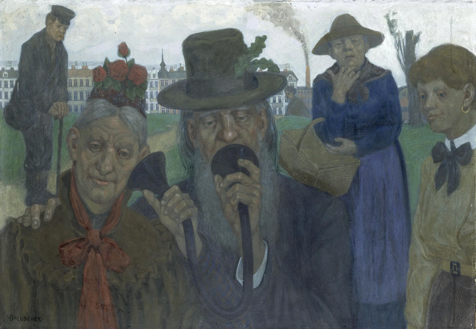 Das Hörrohr av Hans Baluschek