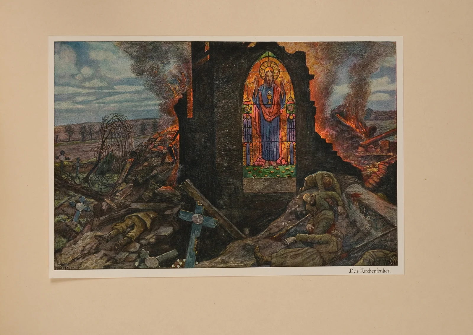 Das Kirchenfenster av Hans Baluschek