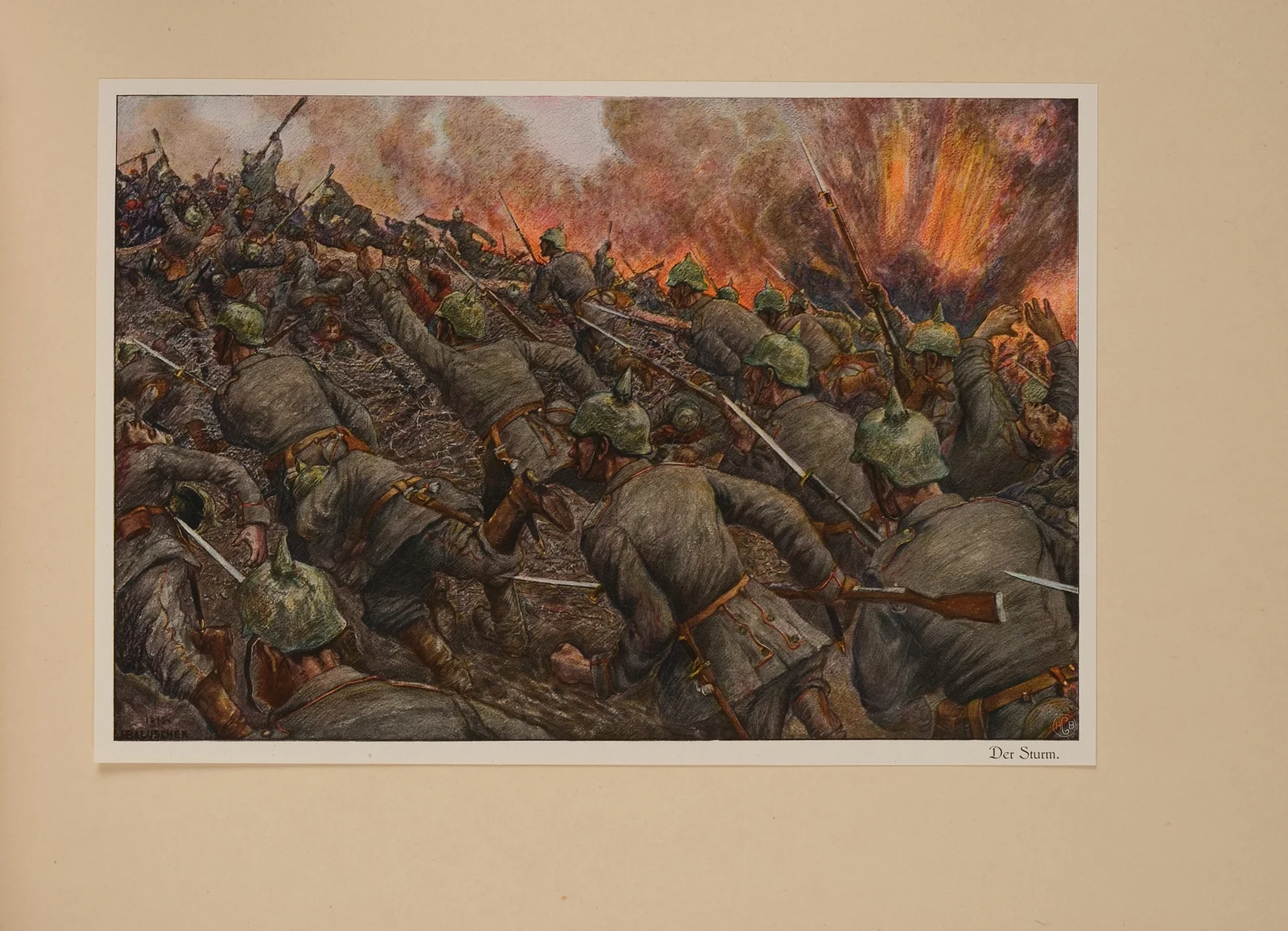 Der Sturm av Hans Baluschek