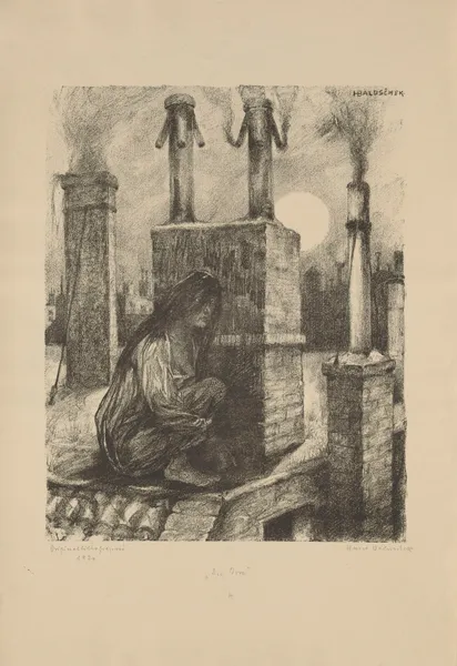 Die Irre av Hans Baluschek
