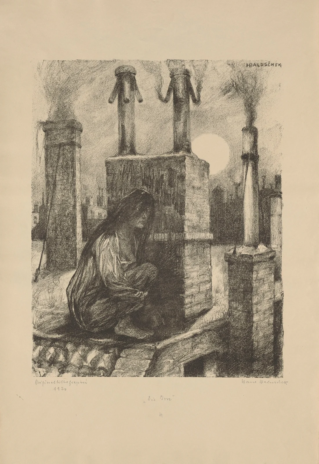 Die Irre av Hans Baluschek