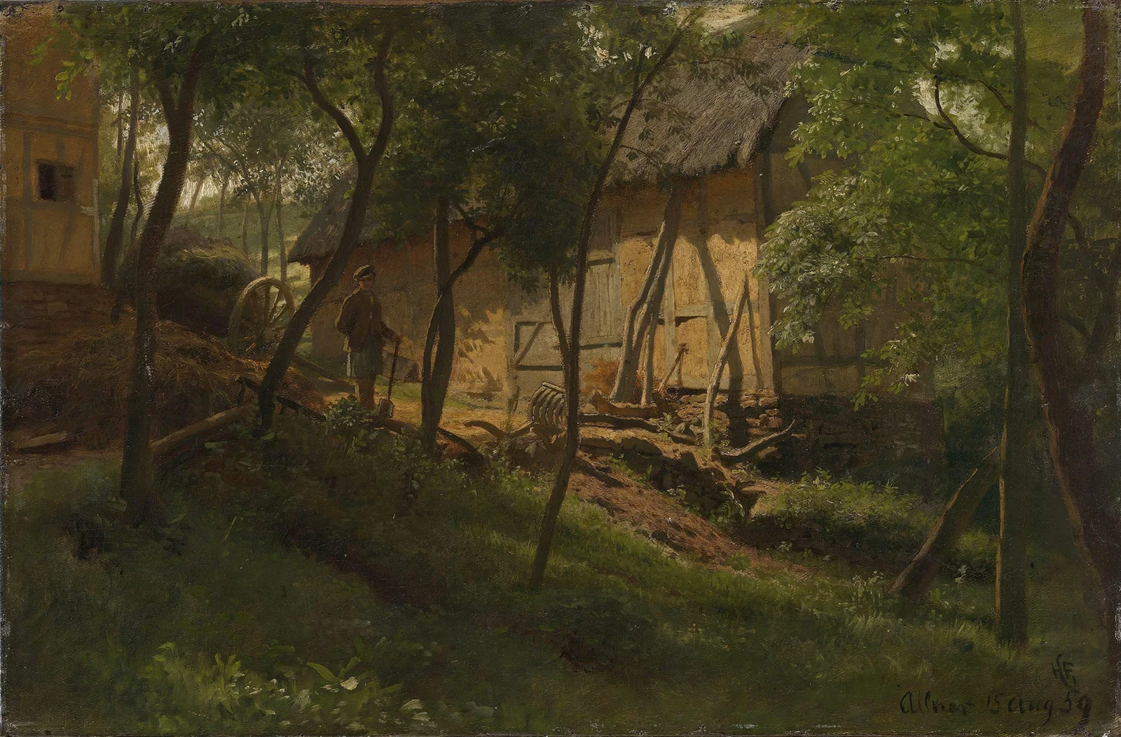German Farm av Hans Gude