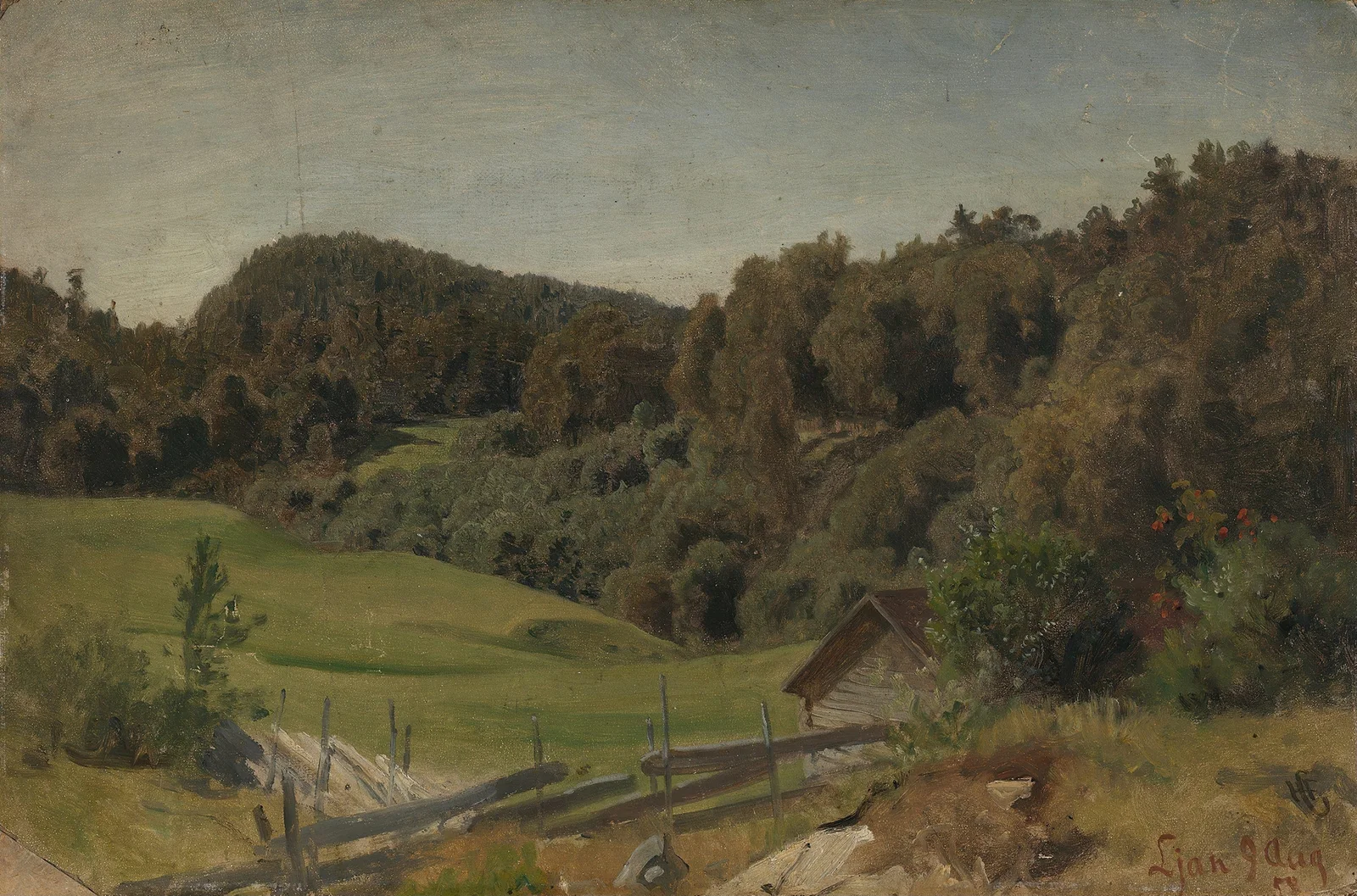 Landscape at Ljan av Hans Gude