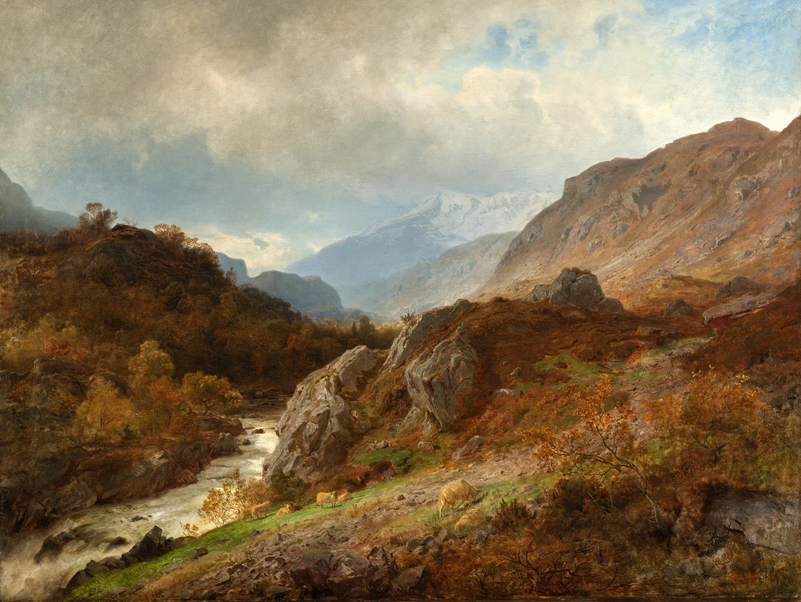 Mountain Landscape av Hans Gude