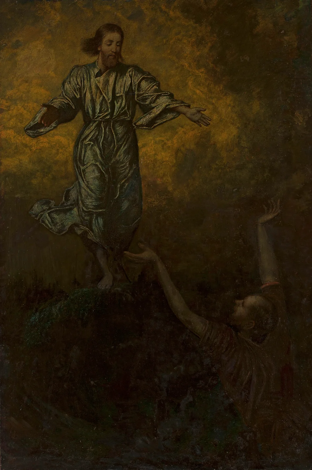 Christ and Saint Peter av Hans Thoma