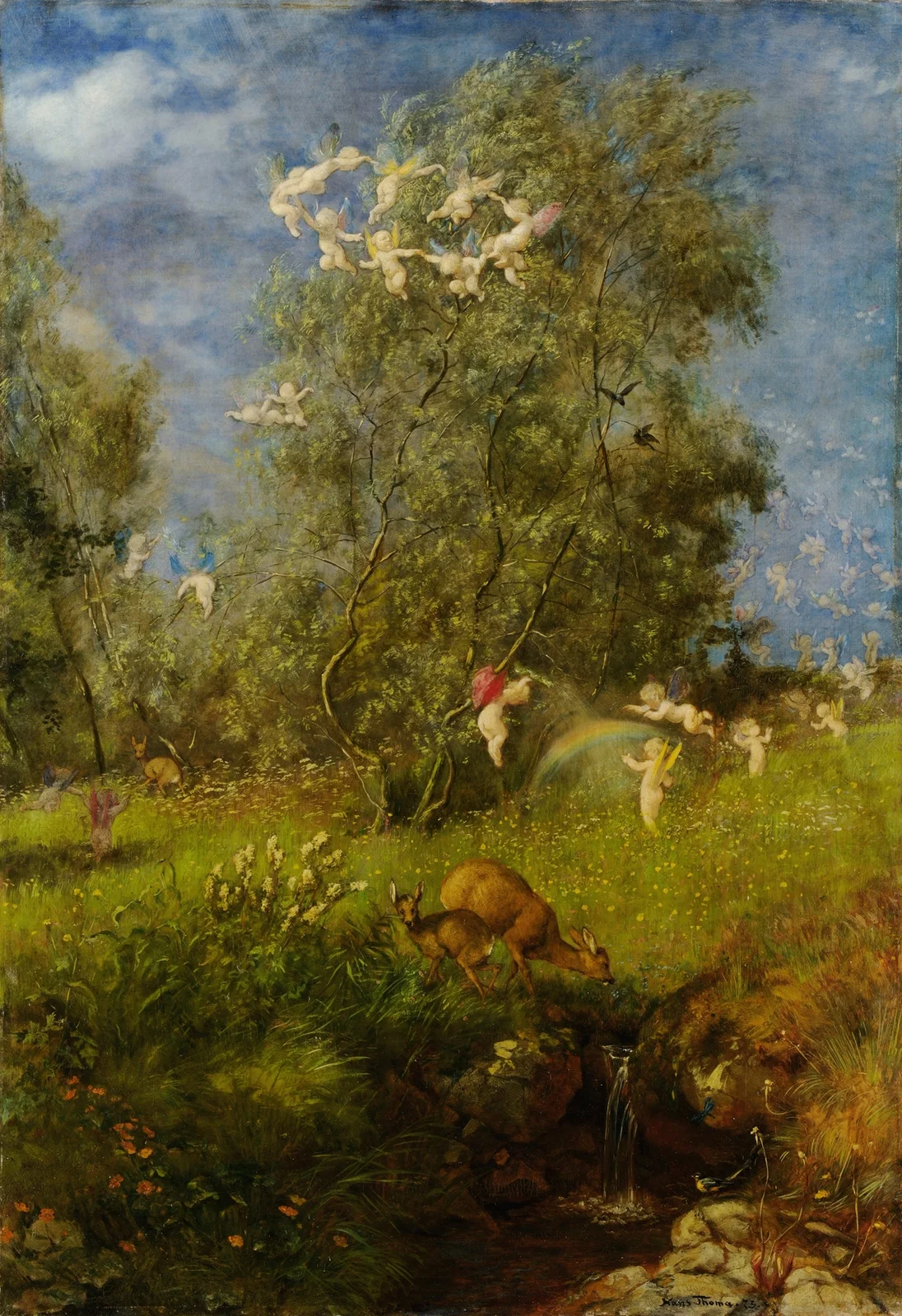 Spring av Hans Thoma