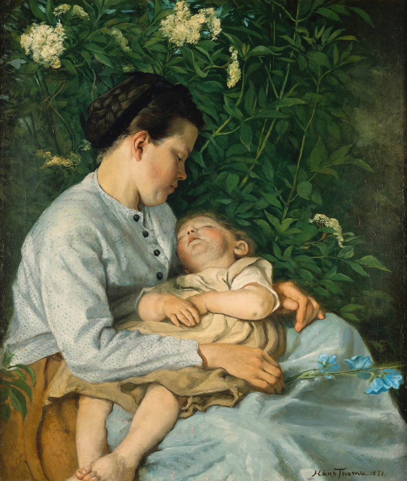 Under the elder bush av Hans Thoma