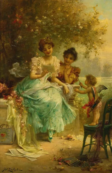 The Love Letter av Hans Zatzka