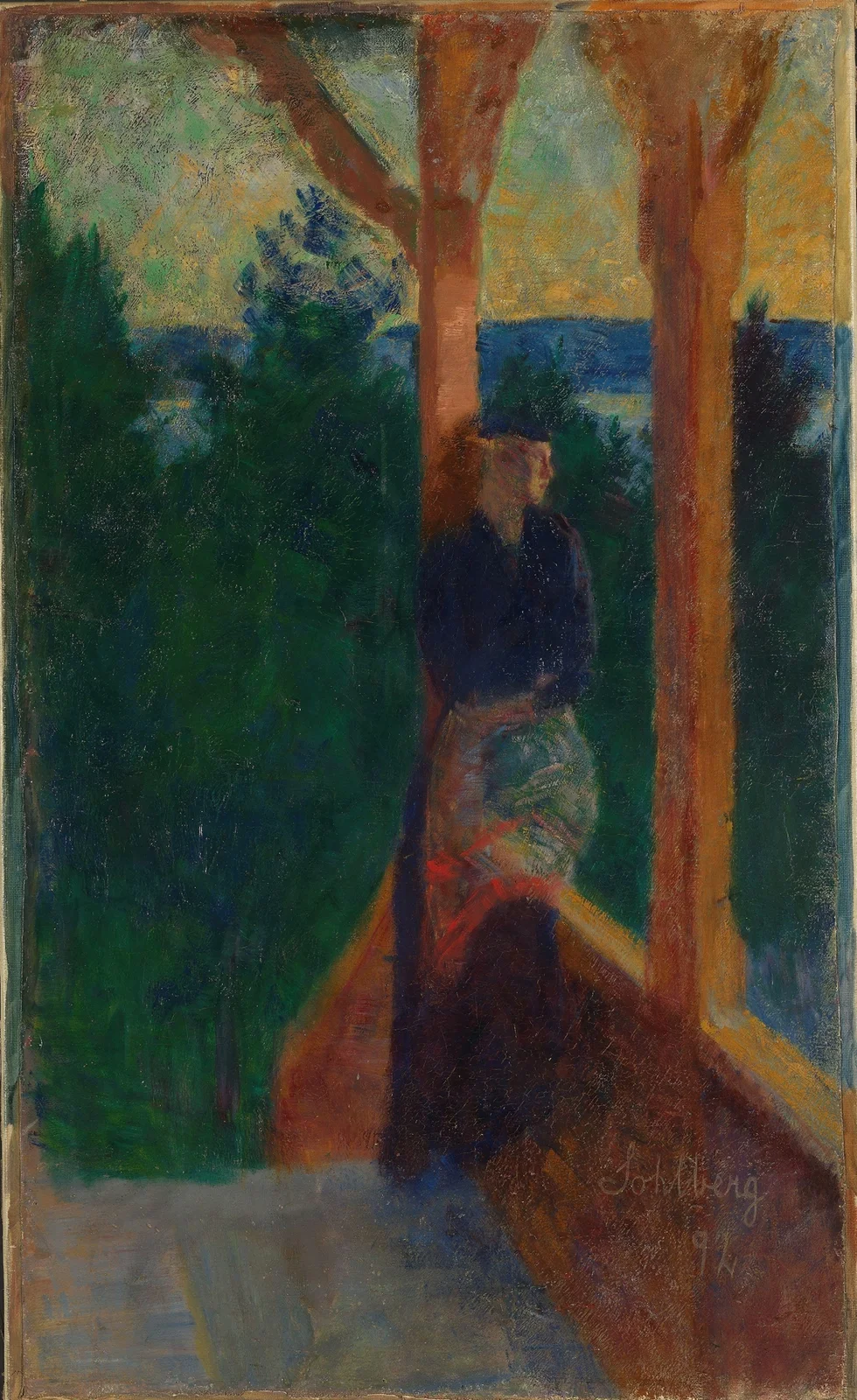 On the Veranda av Harald Sohlberg
