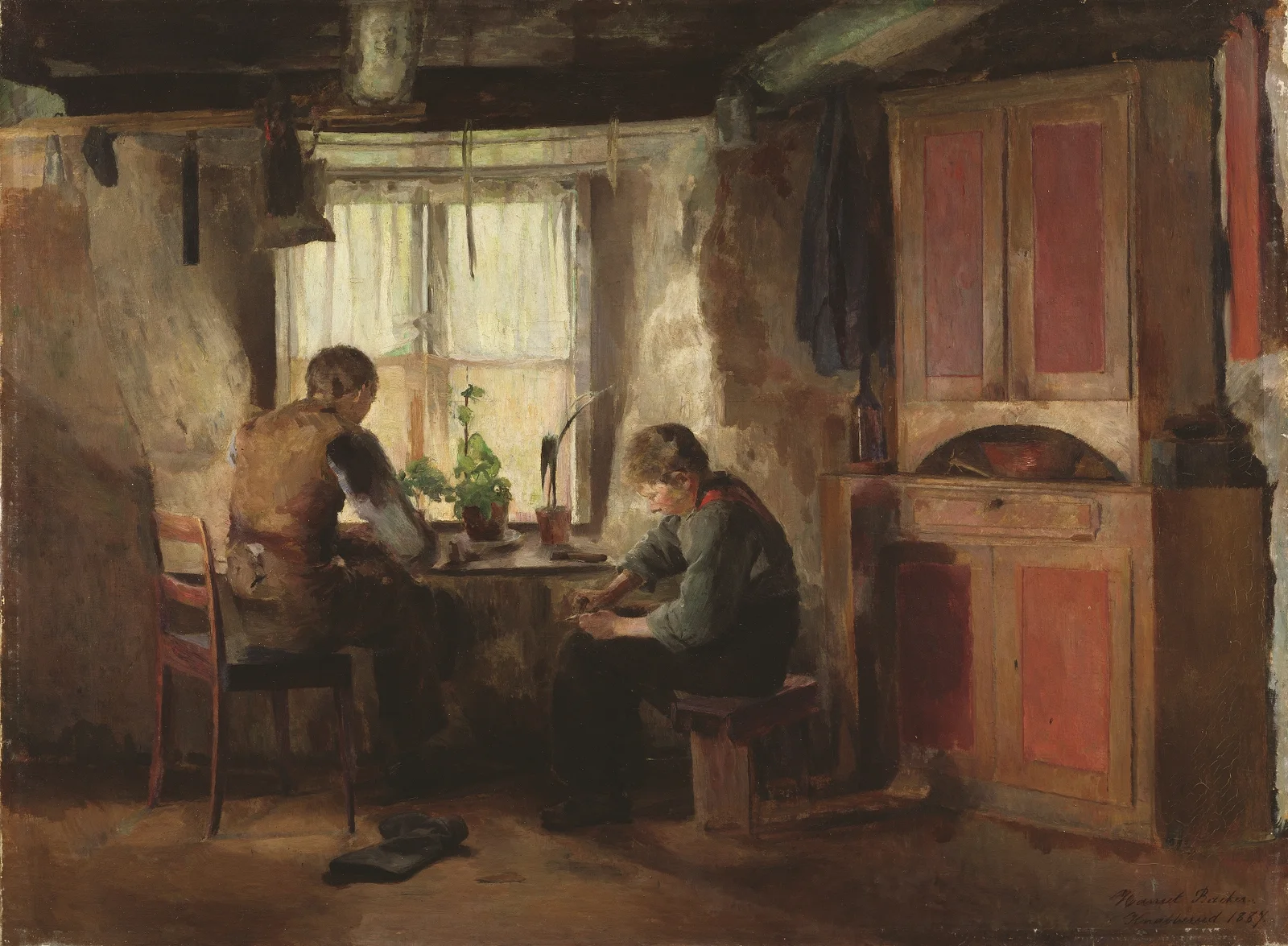 A Country Cobbler av Harriet Backer